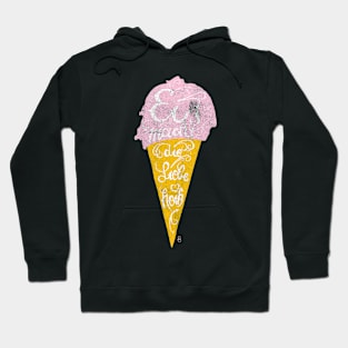 Ice cream makes love hot Hoodie